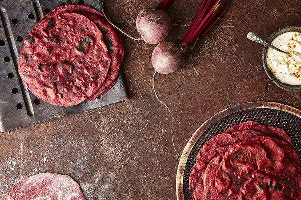 Beetroot chapatti
