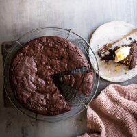 Beetroot, chocolate and walnut torte