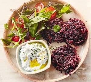 Beetroot fritters