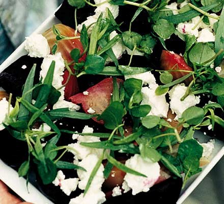 Beetroot, goat's cheese and tarragon salad