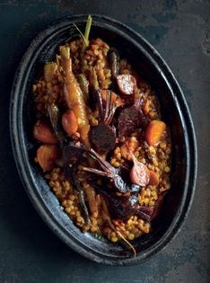 Beetroot hot pot (Khoresht-e-laboo)