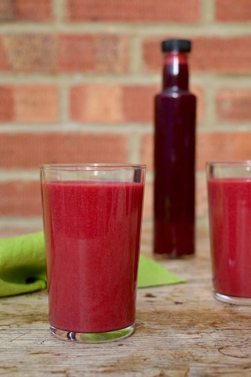 Beetroot juice with orange and ginger