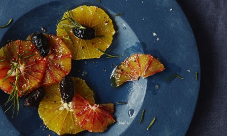 Beetroot, lentil, and mint with pomegranate molasses and orange dressing