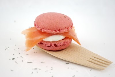 Beetroot macarons