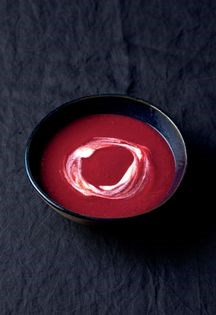 Beetroot, parsnip & horseradish [soup]