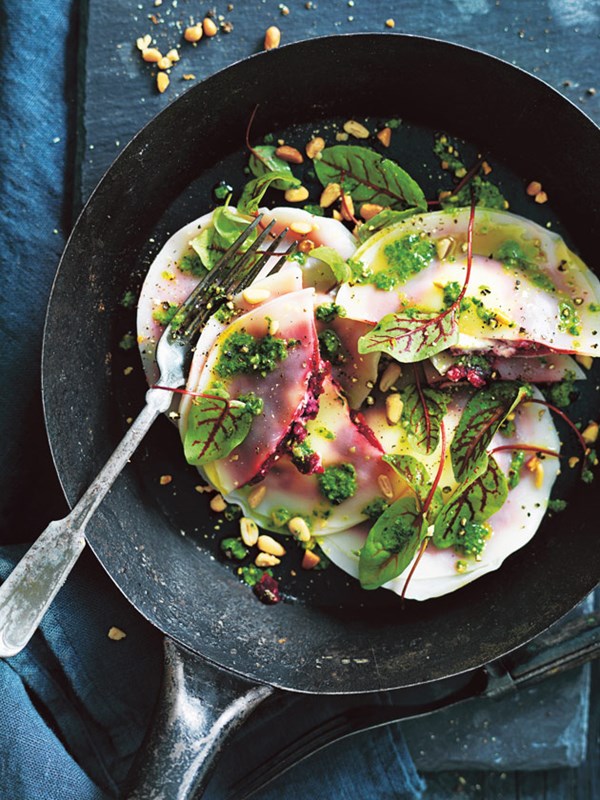 Beetroot ravioli