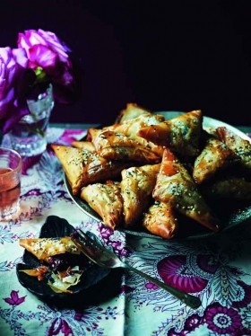 Beetroot samosas