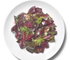 Beets with butter and dill