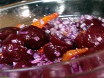 Beets with orange vinaigrette