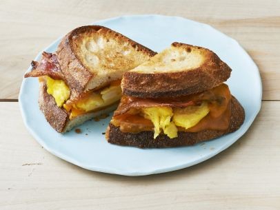 B.E.G. sandwiches (bacon-egg griddle sandwiches)