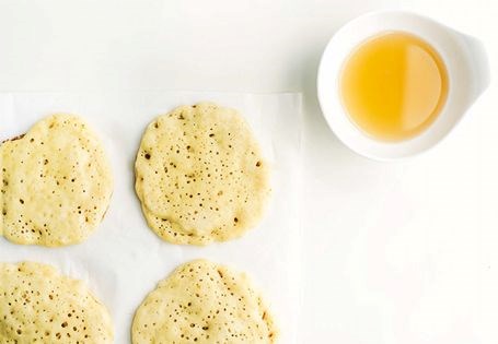 Beghrir and honey water