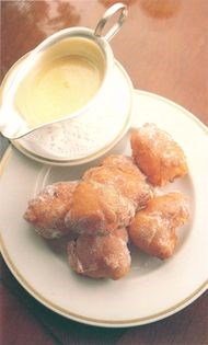 Beignets souffles with lemon sauce [Richard Smith]