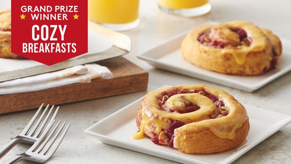 Bejeweled cranberry-orange rolls [Amy Nelson]