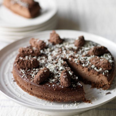 Belgian chocolate truffle cheesecake
