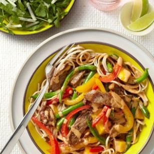 Bell pepper & beef curry