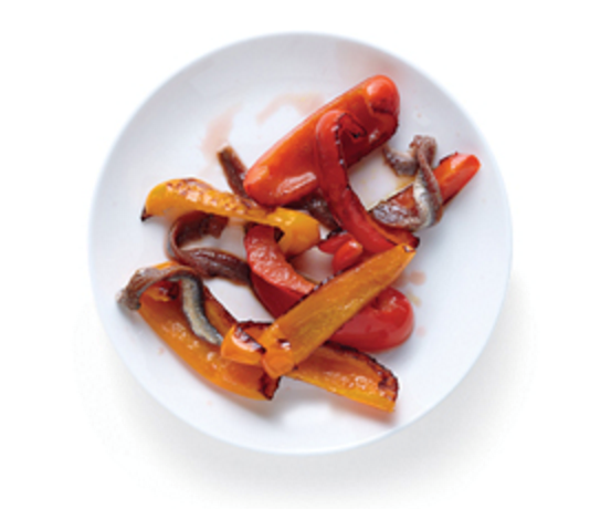 Bell peppers with anchovies