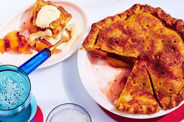 Bellini peach pie