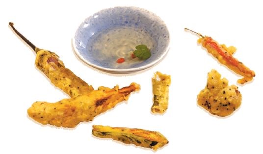 Bengali chickpea vegetable fritters