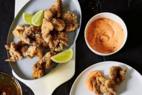 Bengali fried chicken with chilli aioli