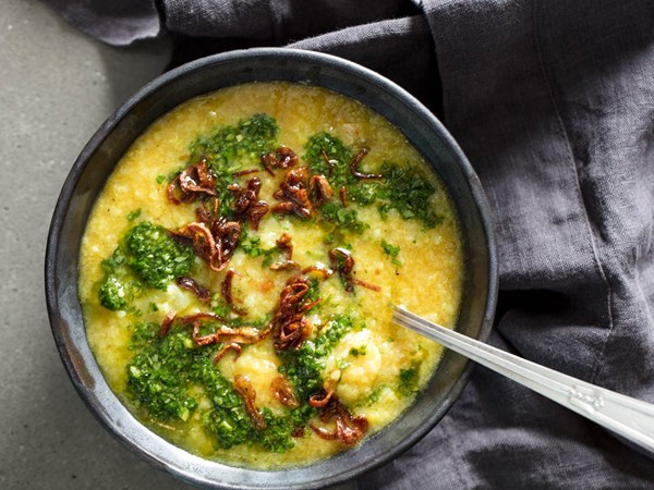 Bengali rice porridge with lentils and chicken 