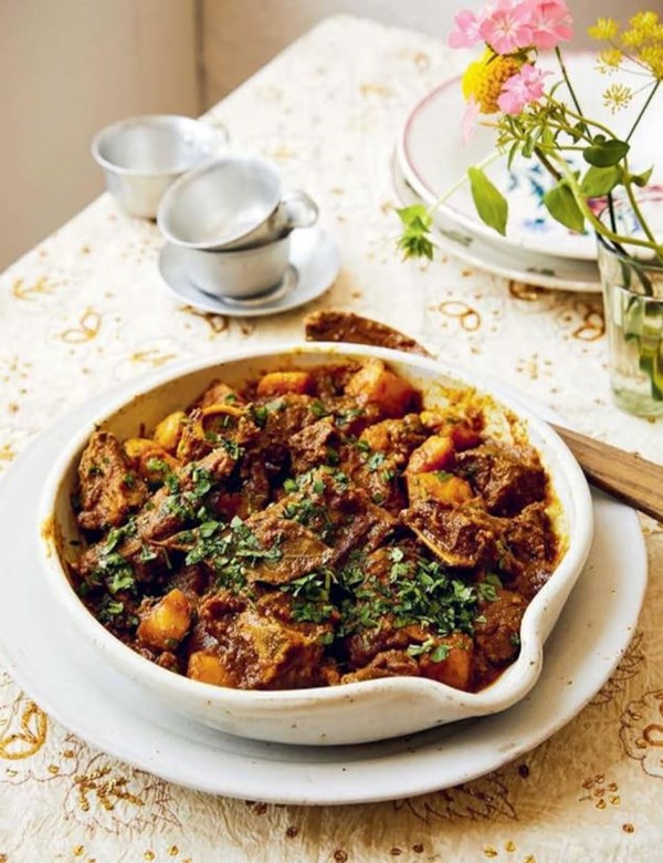 Bengali-style goat curry (Kosha mangsho)