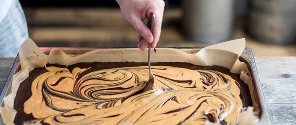 Ben's Canteen chocolate and peanut butter brownies