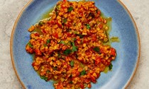 Berbere lentils and tomatoes with ginger