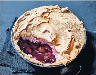 Berries & balsamic queen of puddings