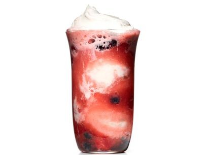 Berries and cream floats