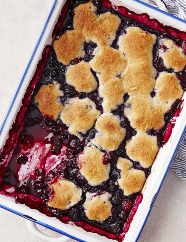 Berry & buttermilk cobbler