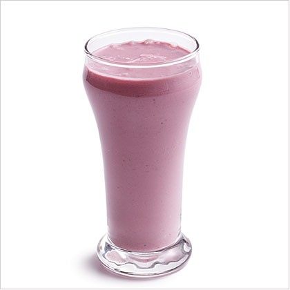 Berry and banana smoothies