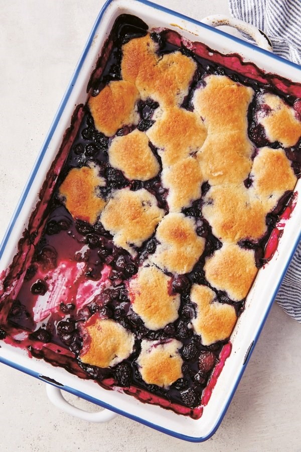 Berry and buttermilk cobbler