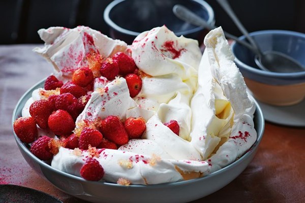 Berry and finger lime Eton mess