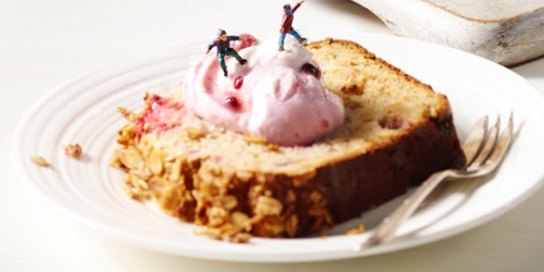 Berry and granola breakfast loaf