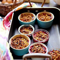 Berry and granola crumbles