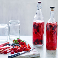 Berry and rhubarb gin