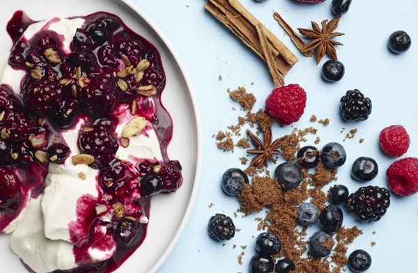 Berry and spice compote