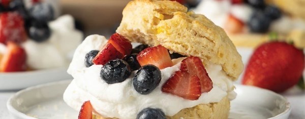 Berry-and-sweet corn shortcakes
