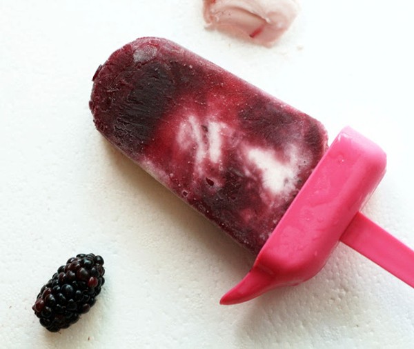Berry berry yogurt ice pops