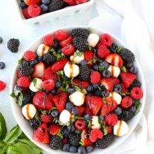 Berry Caprese salad