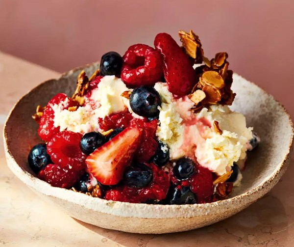 Berry cheesecake 'mess'