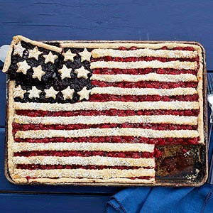 Berry flag tart