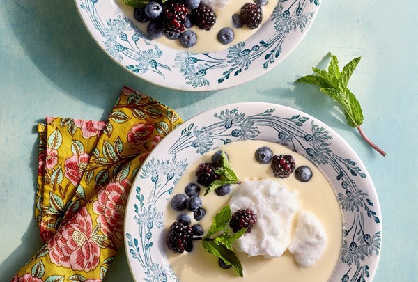 Berry floating islands