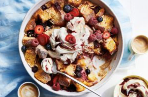 Berry French toast pudding