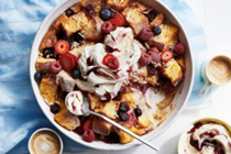 Berry French toast pudding