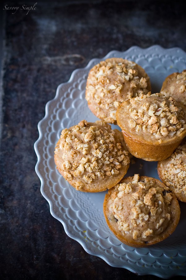 Berry granola streusel muffins