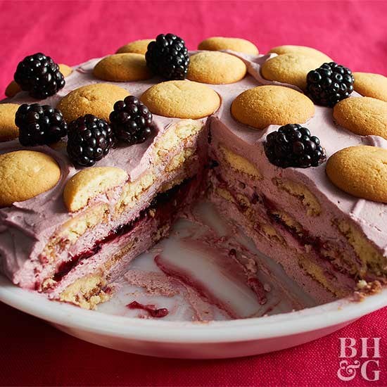 Berry icebox pie