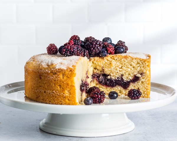 Berry jam cake