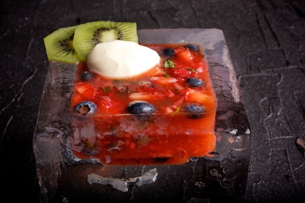 Berry-mint gazpacho