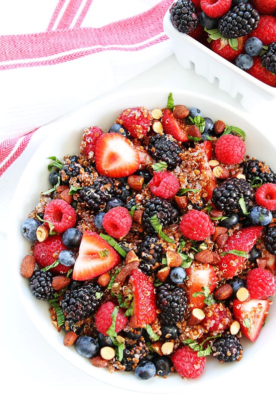 Berry quinoa salad
